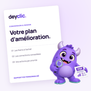 Le rapport PDF Deyclic et la mascotte violette